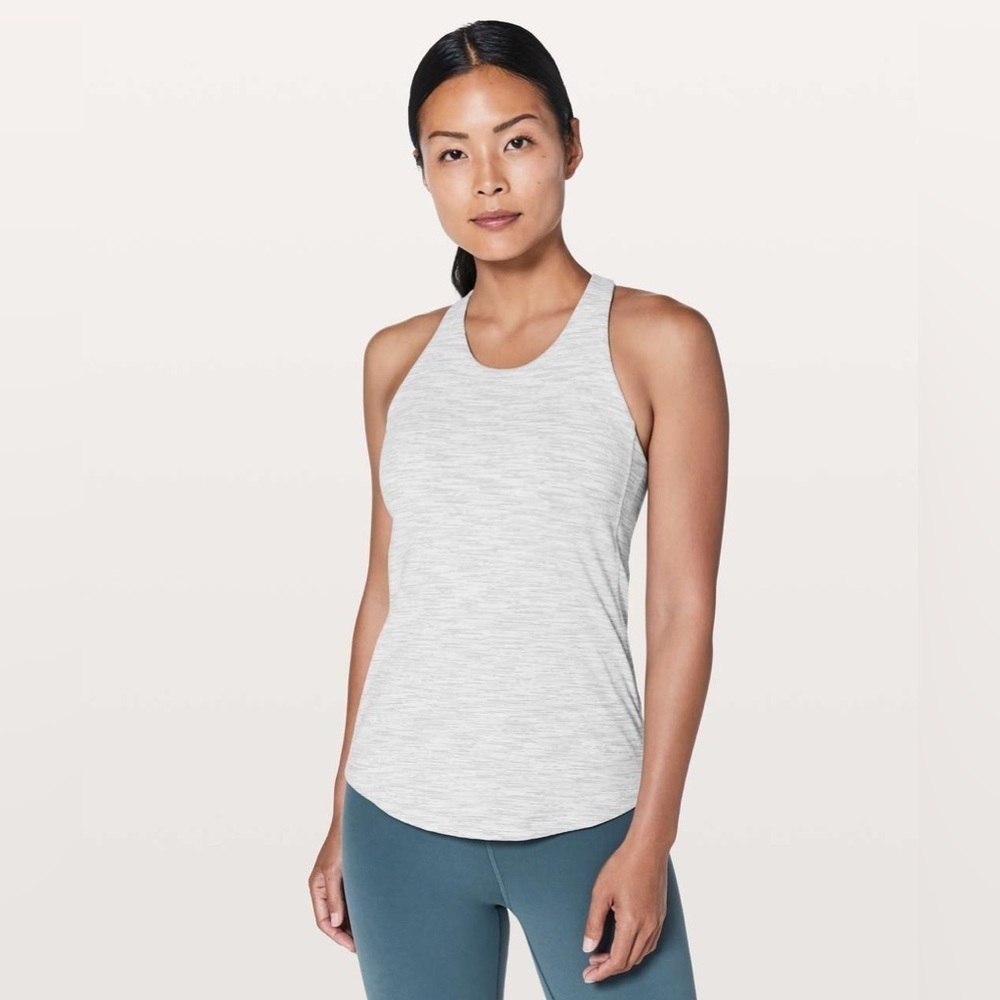 Lululemon Sweat Reps 2 In 1 Tank Size 8 Active Sporty Yoga Athletic